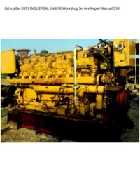 Caterpillar D399 INDUSTRIAL ENGINE Workshop Service Repair Manual 35B preview