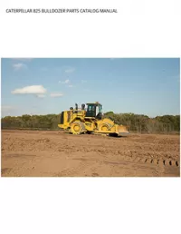CATERPILLAR 825 BULLDOZER PARTS CATALOG MANUAL preview