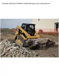 Caterpillar 287B MULTI TERRAIN LOADER MSH Spare Parts Catalog Manual preview