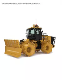 CATERPILLAR 816 BULLDOZER PARTS CATALOG MANUAL preview
