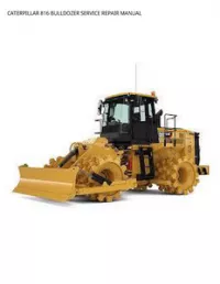 CATERPILLAR 816 BULLDOZER SERVICE REPAIR MANUAL preview