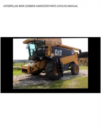 CATERPILLAR 460R COMBINE HARVESTER PARTS CATALOG MANUAL preview