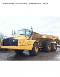 CATERPILLAR 740B ARTICULATED TRUCK WORKSHOP SERVICE MANUAL preview
