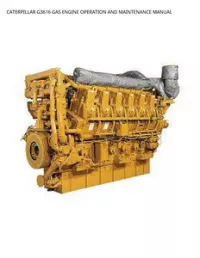 CATERPILLAR G3616 GAS ENGINE OPERATION AND MAINTENANCE MANUAL preview