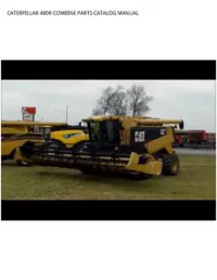 CATERPILLAR 480R COMBINE PARTS CATALOG MANUAL preview