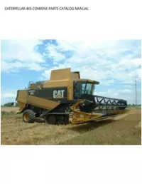 CATERPILLAR 465 COMBINE PARTS CATALOG MANUAL preview