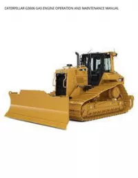 CATERPILLAR G3606 GAS ENGINE OPERATION AND MAINTENANCE MANUAL preview
