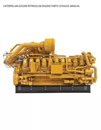 CATERPILLAR G3520B PETROLEUM ENGINE PARTS CATALOG MANUAL preview