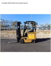 Caterpillar M30D forklift Service Repair Manual preview