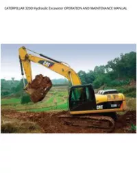 CATERPILLAR 320D Hydraulic Excavator OPERATION AND MAINTENANCE MANUAL preview