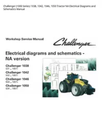 Challenger (1000 Series) 1038  1042  1046  1050 Tractor NA Electrical Diagrams and Schematics Manual preview