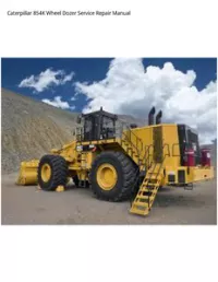 Caterpillar 854K Wheel Dozer Service Repair Manual preview