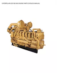 CATERPILLAR G3516B GAS ENGINE PARTS CATALOG MANUAL preview