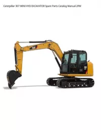 Caterpillar 307 MINI HYD EXCAVATOR Spare Parts Catalog Manual 2PM preview