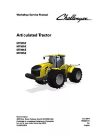 Challenger MT945E  MT955E  MT965E  MT975E Articulated Tractor Service Repair Manual preview
