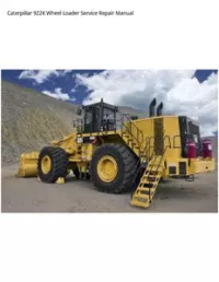 Caterpillar 922K Wheel Loader Service Repair Manual preview