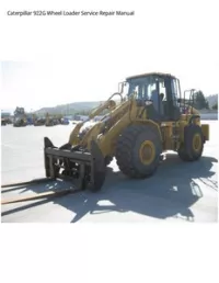 Caterpillar 922G Wheel Loader Service Repair Manual preview