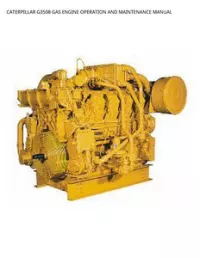 CATERPILLAR G3508 GAS ENGINE OPERATION AND MAINTENANCE MANUAL preview