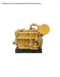 CATERPILLAR G3412 GAS ENGINE PARTS CATALOG MANUAL preview