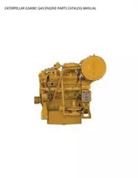 CATERPILLAR G3408C GAS ENGINE PARTS CATALOG MANUAL preview
