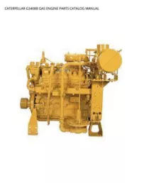 CATERPILLAR G3408B GAS ENGINE PARTS CATALOG MANUAL preview