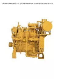 CATERPILLAR G3408B GAS ENGINE OPERATION AND MAINTENANCE MANUAL preview