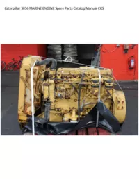 Caterpillar 3056 MARINE ENGINE Spare Parts Catalog Manual CKS preview