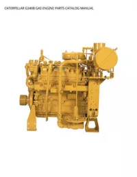 CATERPILLAR G3408 GAS ENGINE PARTS CATALOG MANUAL preview