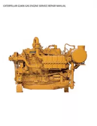 CATERPILLAR G3406 GAS ENGINE SERVICE REPAIR MANUAL preview