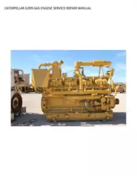 CATERPILLAR G399 GAS ENGINE SERVICE REPAIR MANUAL preview