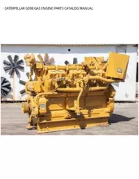 CATERPILLAR G398 GAS ENGINE PARTS CATALOG MANUAL preview