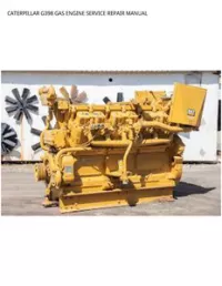 CATERPILLAR G398 GAS ENGINE SERVICE REPAIR MANUAL preview