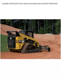 Caterpillar 297D2 Multi Terrain Loader Service Repair Manual INSTANT DOWNLOAD preview