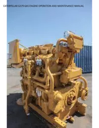 CATERPILLAR G379 GAS ENGINE OPERATION AND MAINTENANCE MANUAL preview