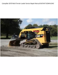 Caterpillar 287D Multi Terrain Loader Service Repair Manual INSTANT DOWNLOAD preview