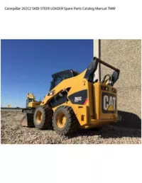 Caterpillar 262C2 SKID STEER LOADER Spare Parts Catalog Manual TMW preview