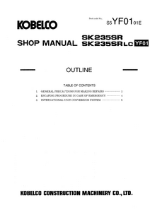 Kobelco SK235SRLC manual pdf