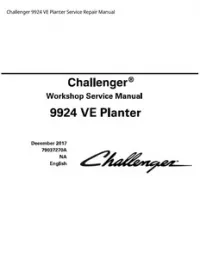 Challenger 9924 VE Planter Service Repair Manual preview