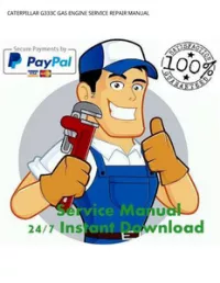 CATERPILLAR G333C GAS ENGINE SERVICE REPAIR MANUAL preview