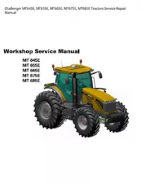 Challenger MT645E  MT655E  MT665E  MT675E  MT685E Tractors Service Repair Manual preview
