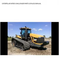 CATERPILLAR MT855 CHALLENGER PARTS CATALOG MANUAL preview