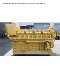 CATERPILLAR D399 INDUSTRIAL ENGINE PARTS CATALOG MANUAL preview