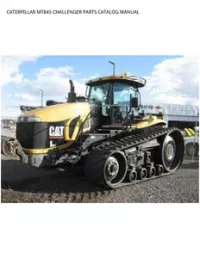 CATERPILLAR MT845 CHALLENGER PARTS CATALOG MANUAL preview