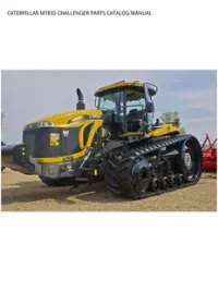 CATERPILLAR MT835 CHALLENGER PARTS CATALOG MANUAL preview