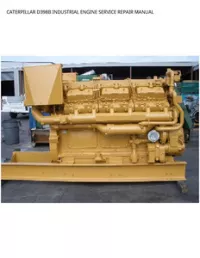 CATERPILLAR D398B INDUSTRIAL ENGINE SERVICE REPAIR MANUAL preview