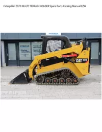 Caterpillar 257D MULTI TERRAIN LOADER Spare Parts Catalog Manual EZW preview