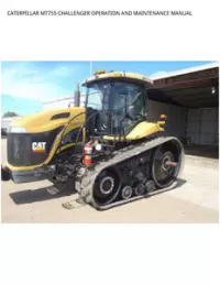 CATERPILLAR MT755 CHALLENGER OPERATION AND MAINTENANCE MANUAL preview