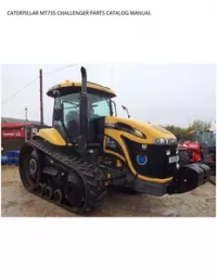 CATERPILLAR MT735 CHALLENGER PARTS CATALOG MANUAL preview