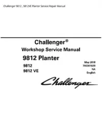 Challenger 9812   9812VE Planter Service Repair Manual preview