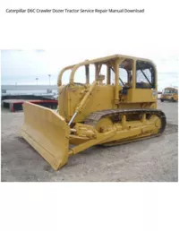Caterpillar D6C Crawler Dozer Tractor Service Repair Manual Download preview
